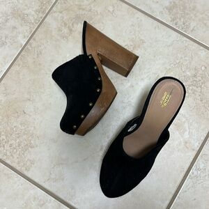 Suede Clogs